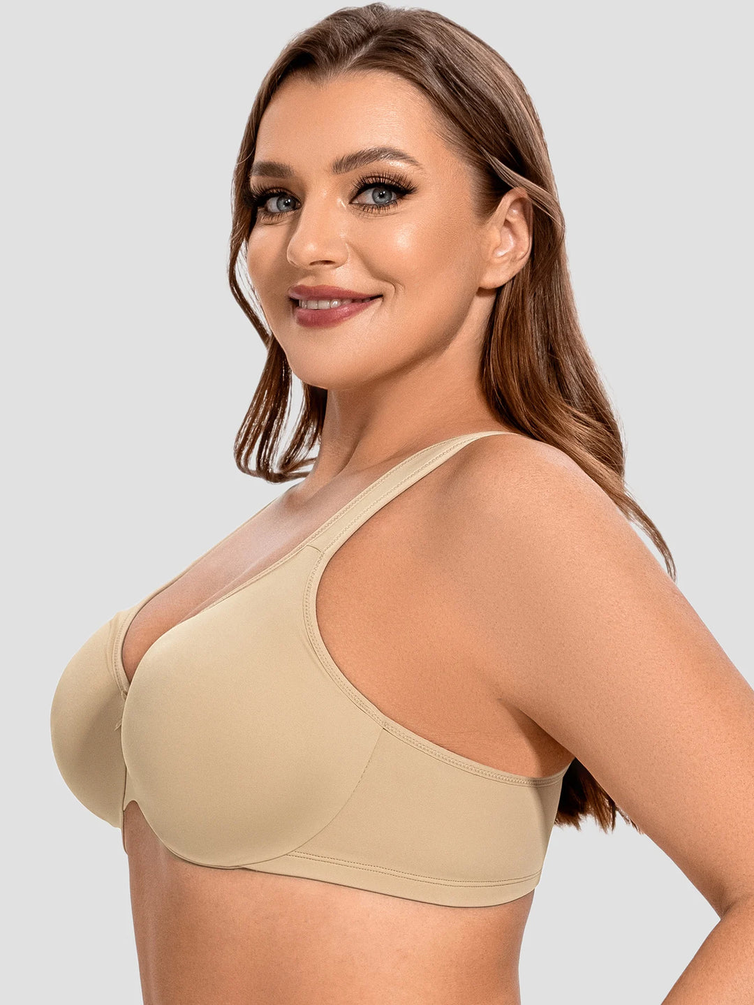 Quinn Seamless Unlined Minimizer - White/Beige