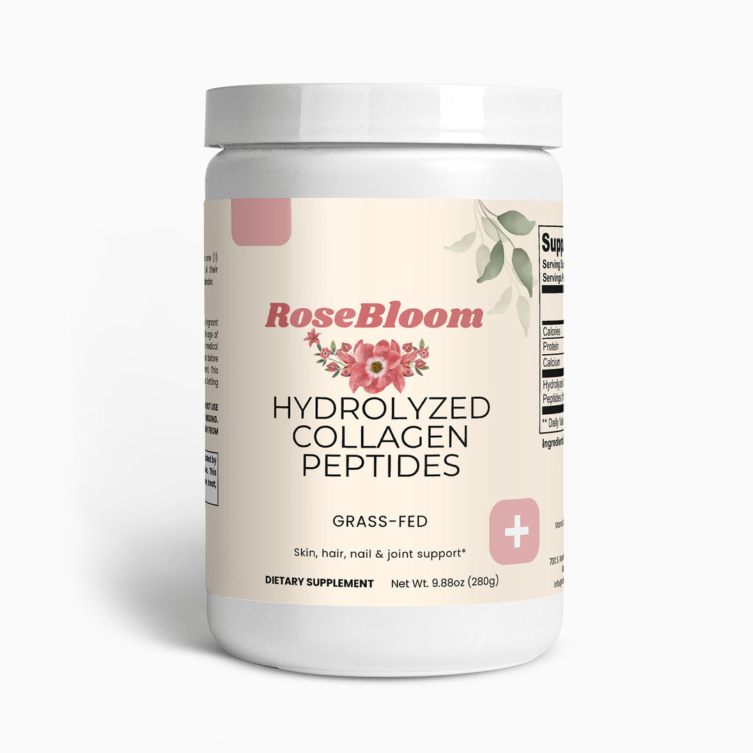 Rosebloom Grass-Fed Hydrolyzed Collagen Peptides| Powder