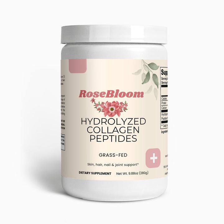 Rosebloom Grass-Fed Hydrolyzed Collagen Peptides| Powder