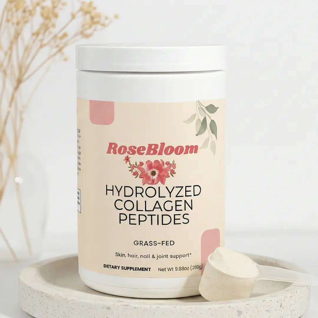 Rosebloom Grass-Fed Hydrolyzed Collagen Peptides| Powder