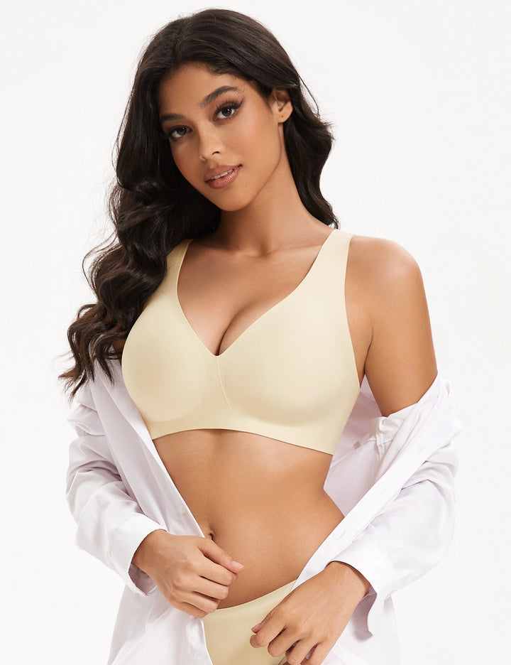 Valeria Seamless Deep V Wireless Bra