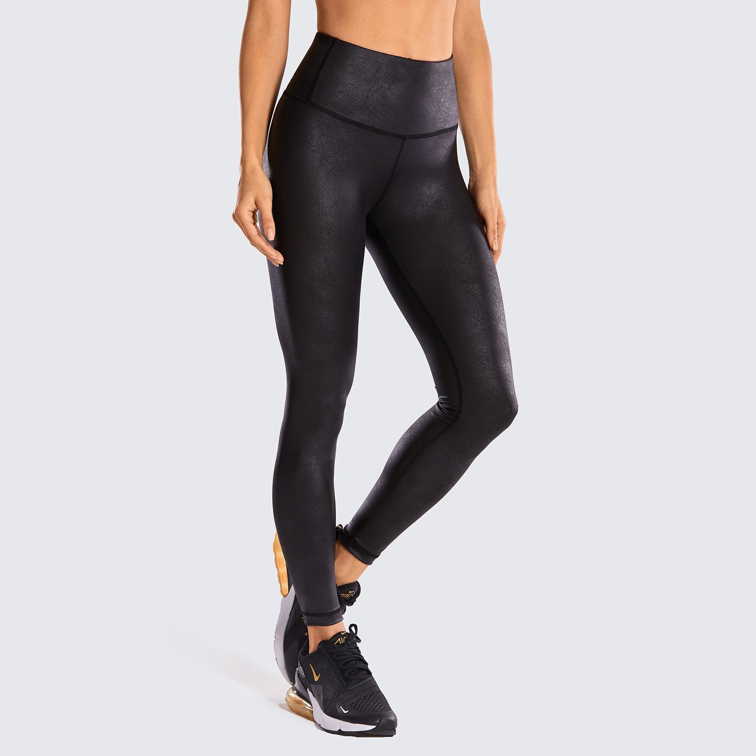 Leather coated outlet leggings