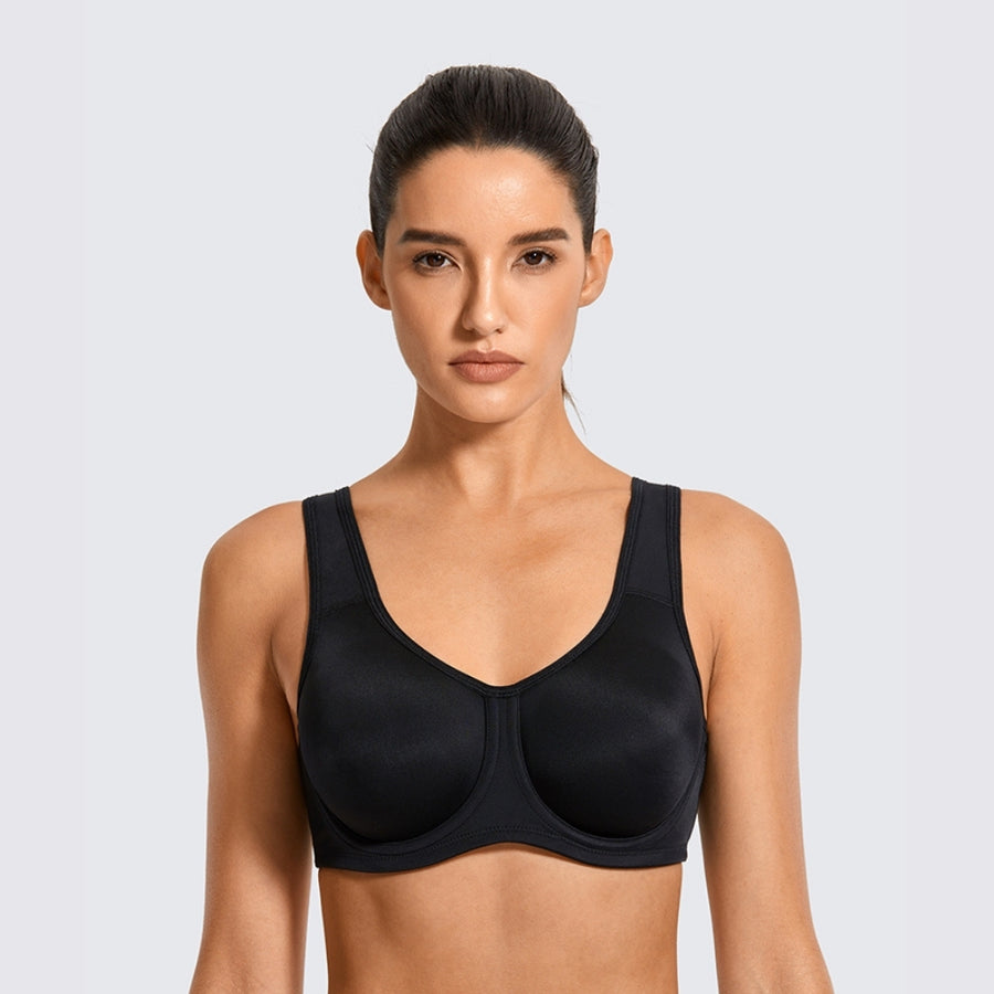 Keyla High Impact Doublelayer Outer Underwire Sports Bra CG Cup Bl