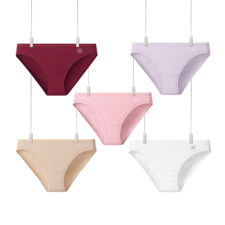 Pack of 5  Comfortable & Stretchy Cotton Panties