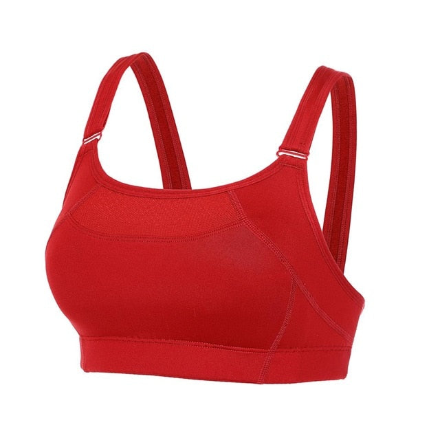 Maxi Support Wireless High Impact Sports Bra - Red