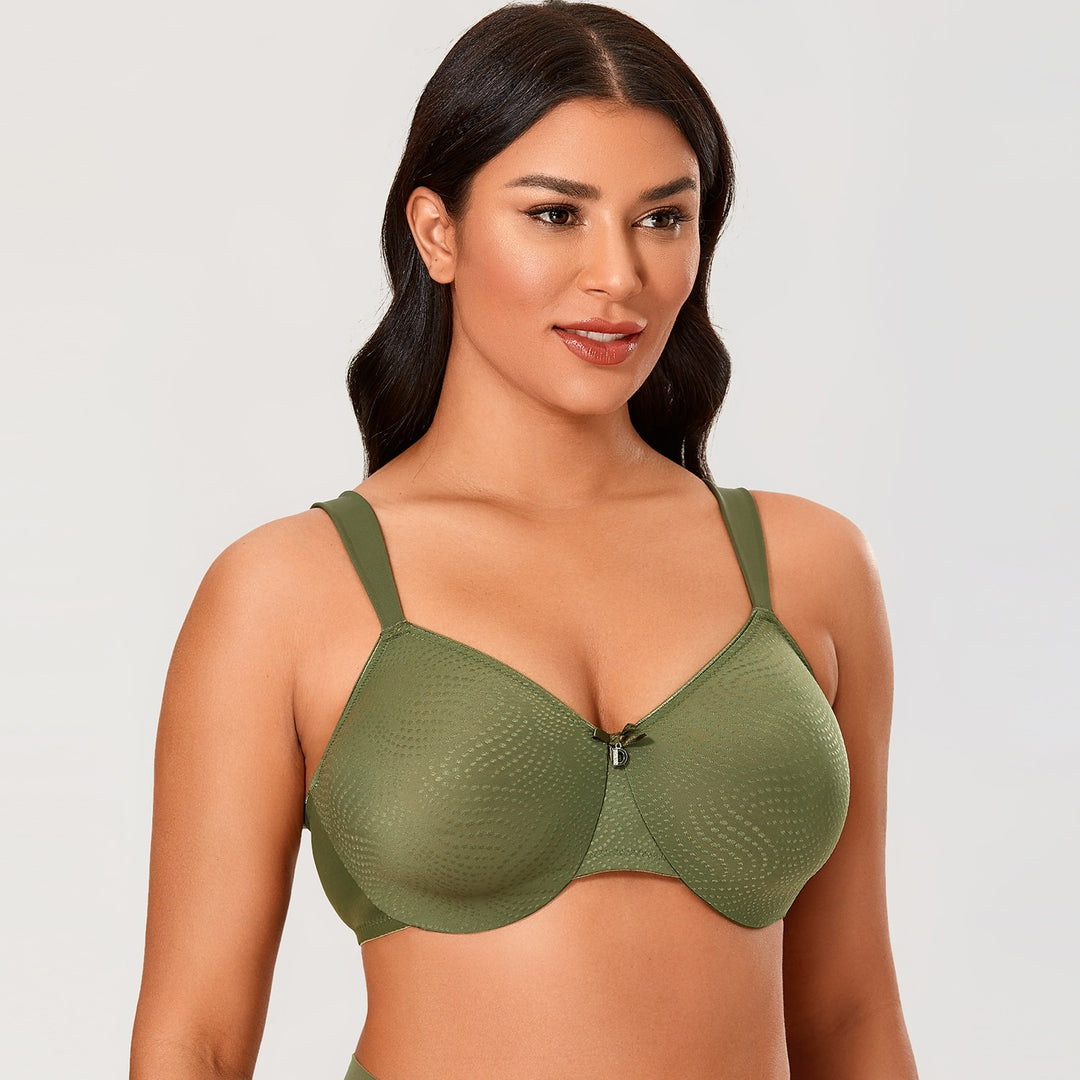 Eashery Minimizer Bras for Women Full Coverage Floral Lace Crop