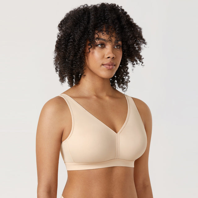 Nina, in her third trimester, is finding her super comfortable bras an