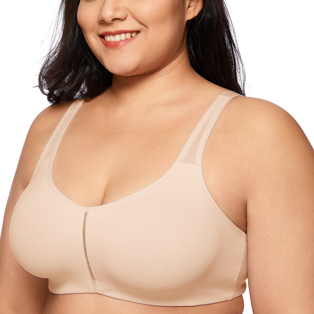 Andrea Comfort Support Wireless Soft Cup Bra |B - F Cup| Beige - Black - White